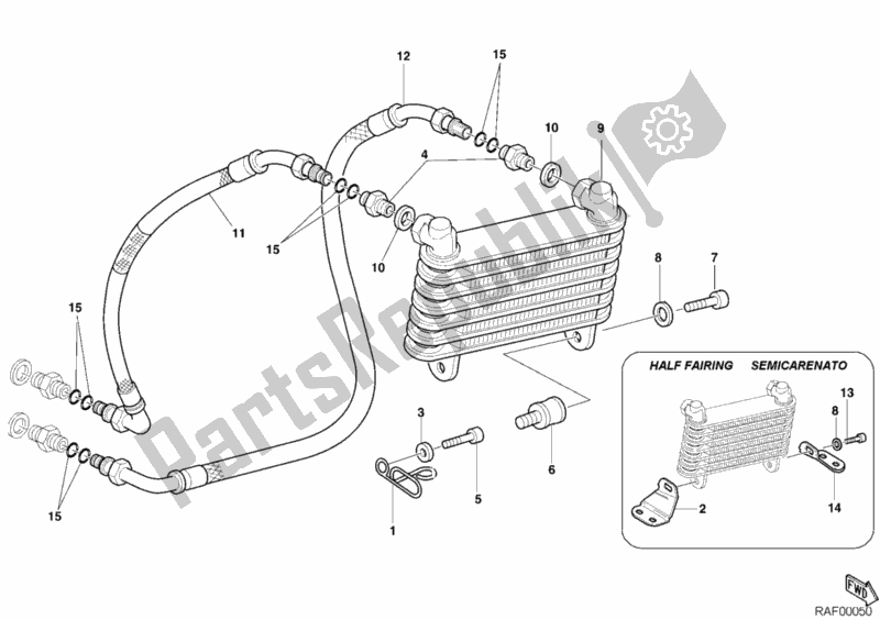 Todas las partes para Enfriador De Aceite de Ducati Supersport 750 S 2002
